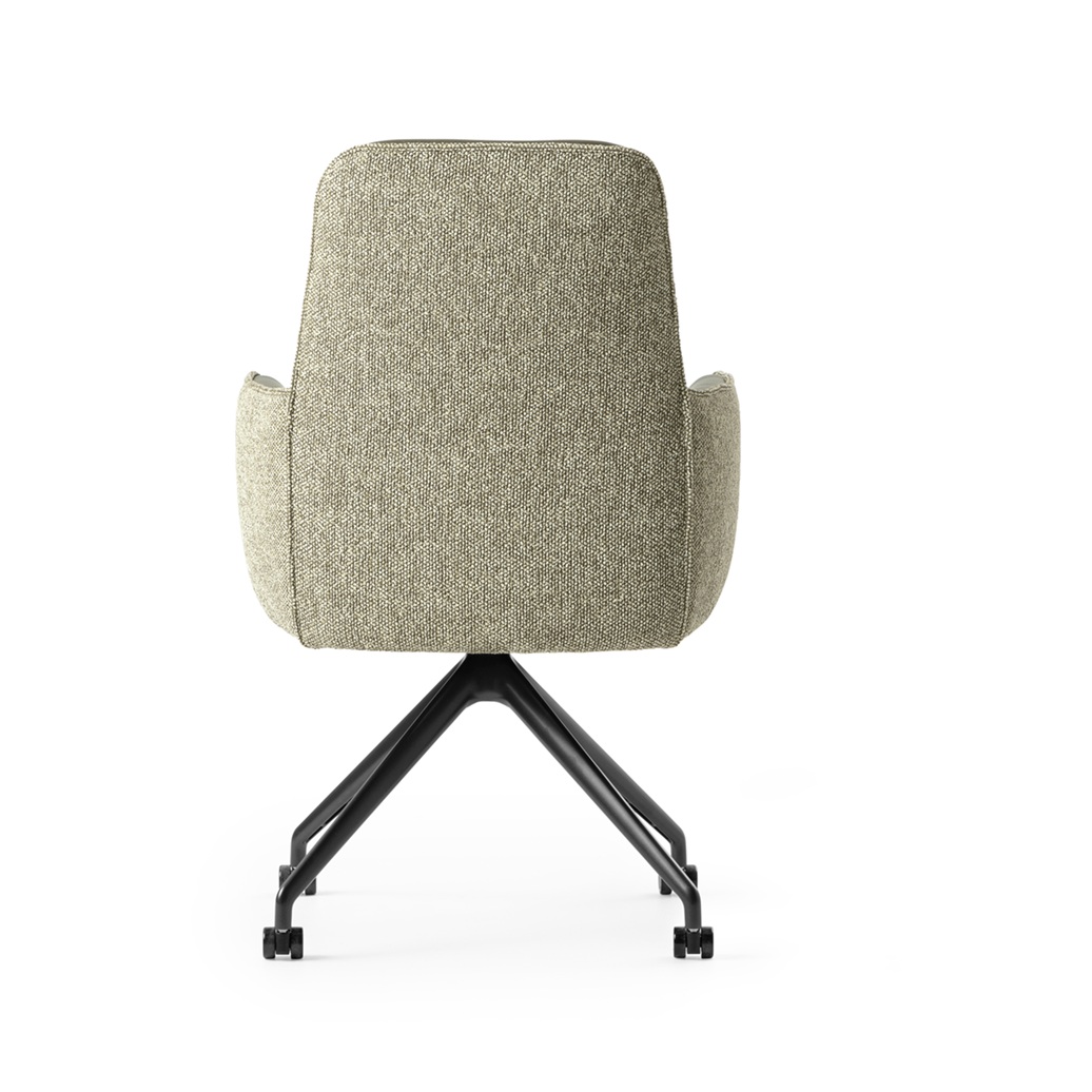 Leolux Gyon Twist eetkamerfauteuil achter aanzicht Leolux Gyon Twist eetkamerfauteuil achterkant
