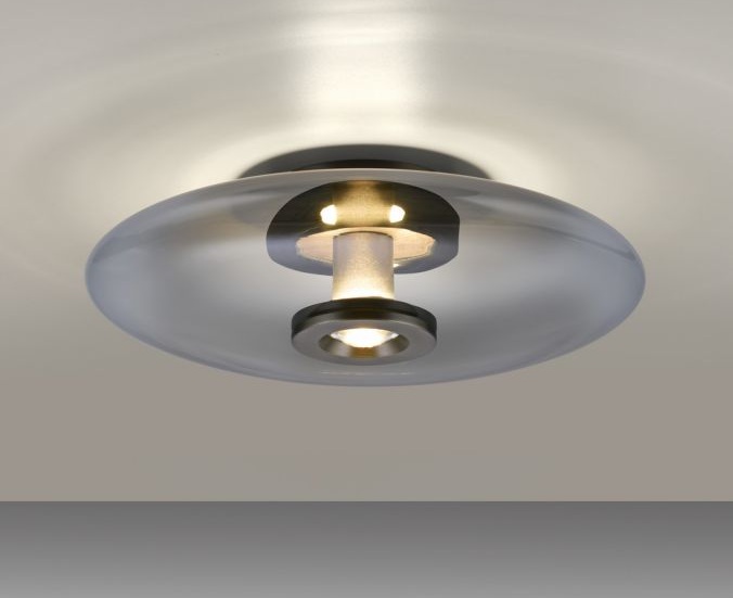 Paul Neuhaus LED plafonniere PURE Vitrum platin