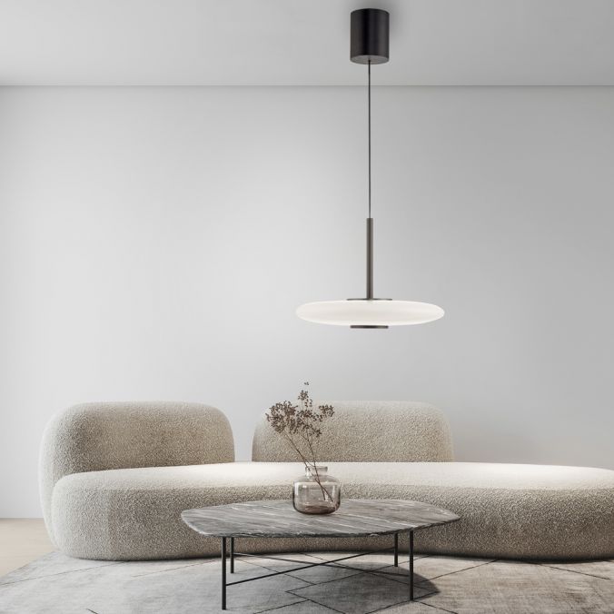 Paul Neuhaus PURE E-Vitrum hanglamp bruin