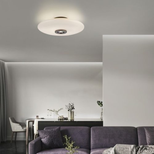 Paul Neuhaus PURE Vitrum plafonniere dark-metal brown