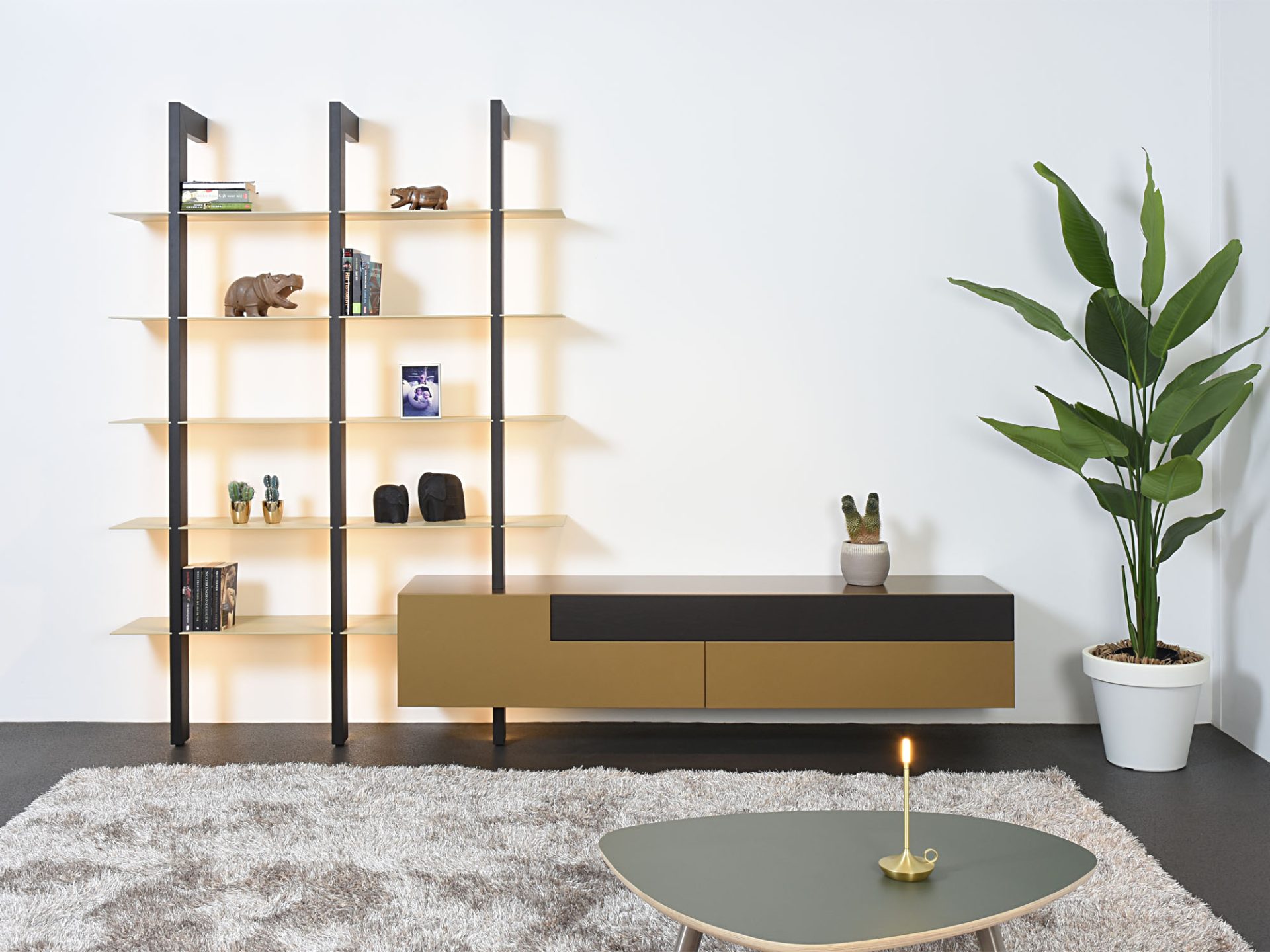 Castelijn Groove-XS boekenkast met lowboard