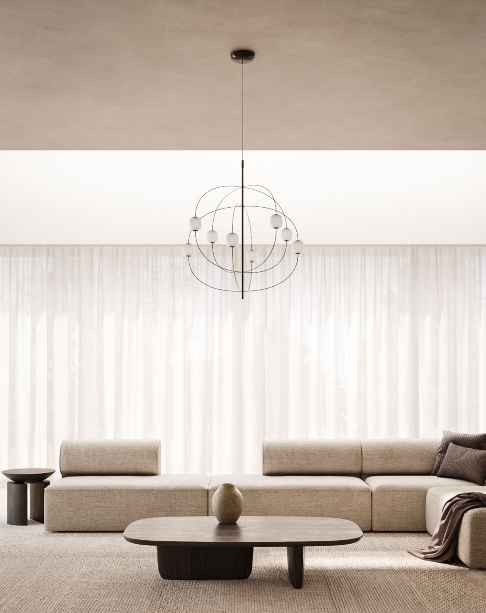 Lodes Axia black design kroonluchter