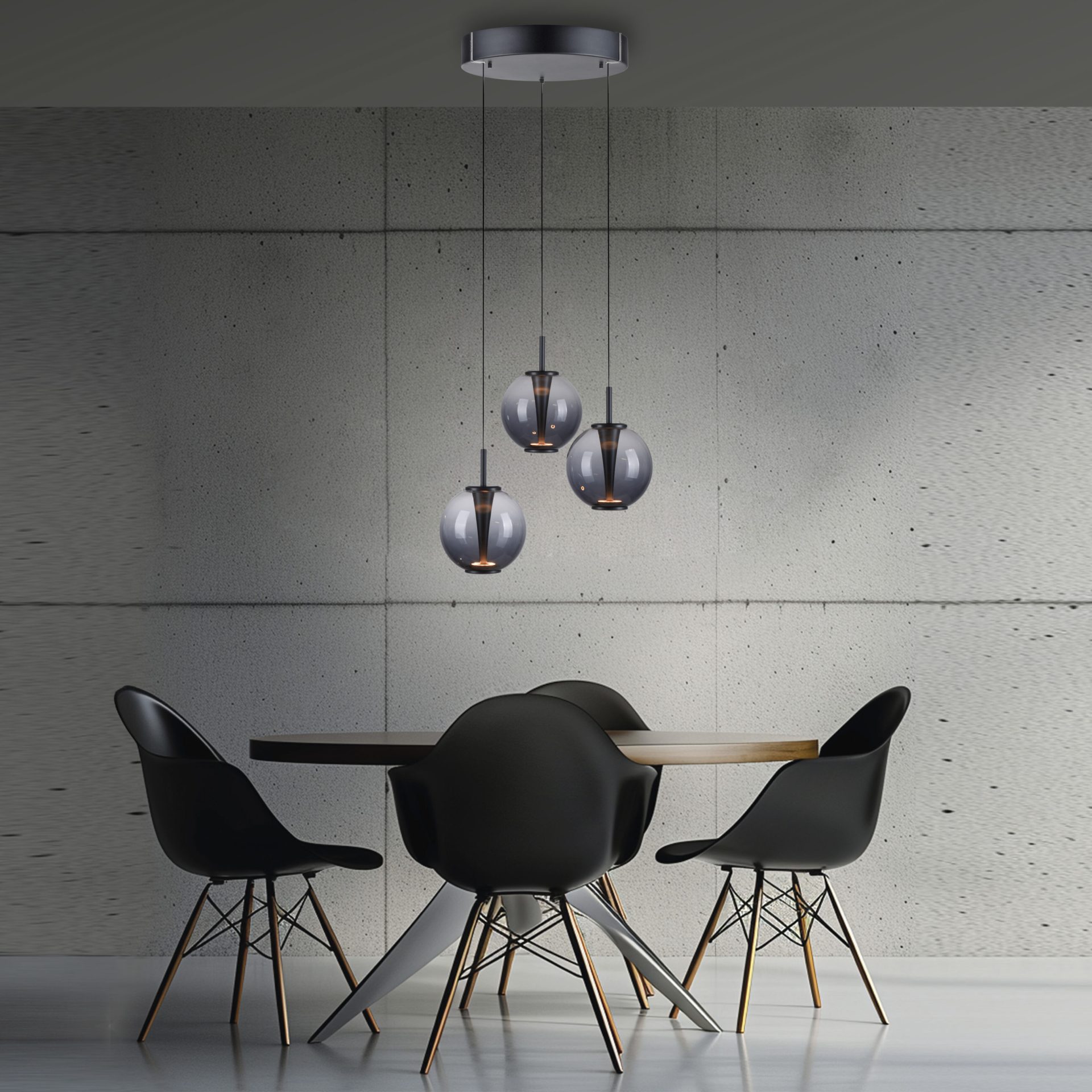 Paul Neuhaus PURE E-Infinity hanglamp grijs