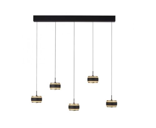 Paul Neuhaus PURE Falling Rings hanglamp black