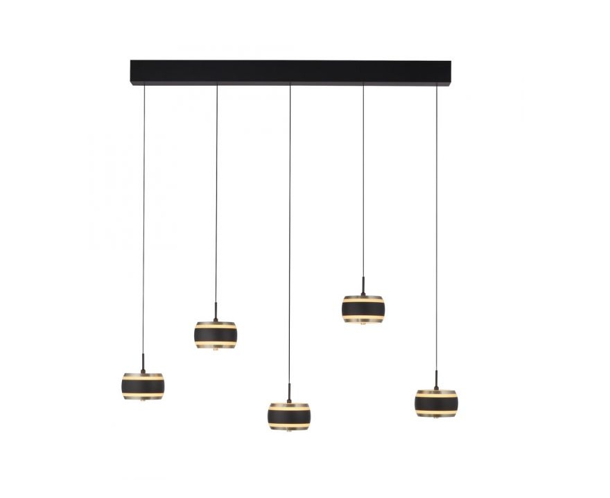 Paul Neuhaus PURE Falling Rings hanglamp black pearl