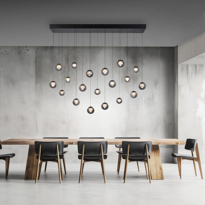 Paul Neuhaus PURE Popup 19 lichts pendellamp Mystic Grey