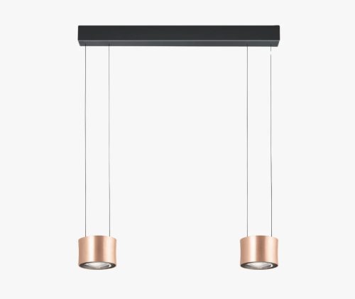 Bankamp Impulse 2-delige hanglamp roségoud