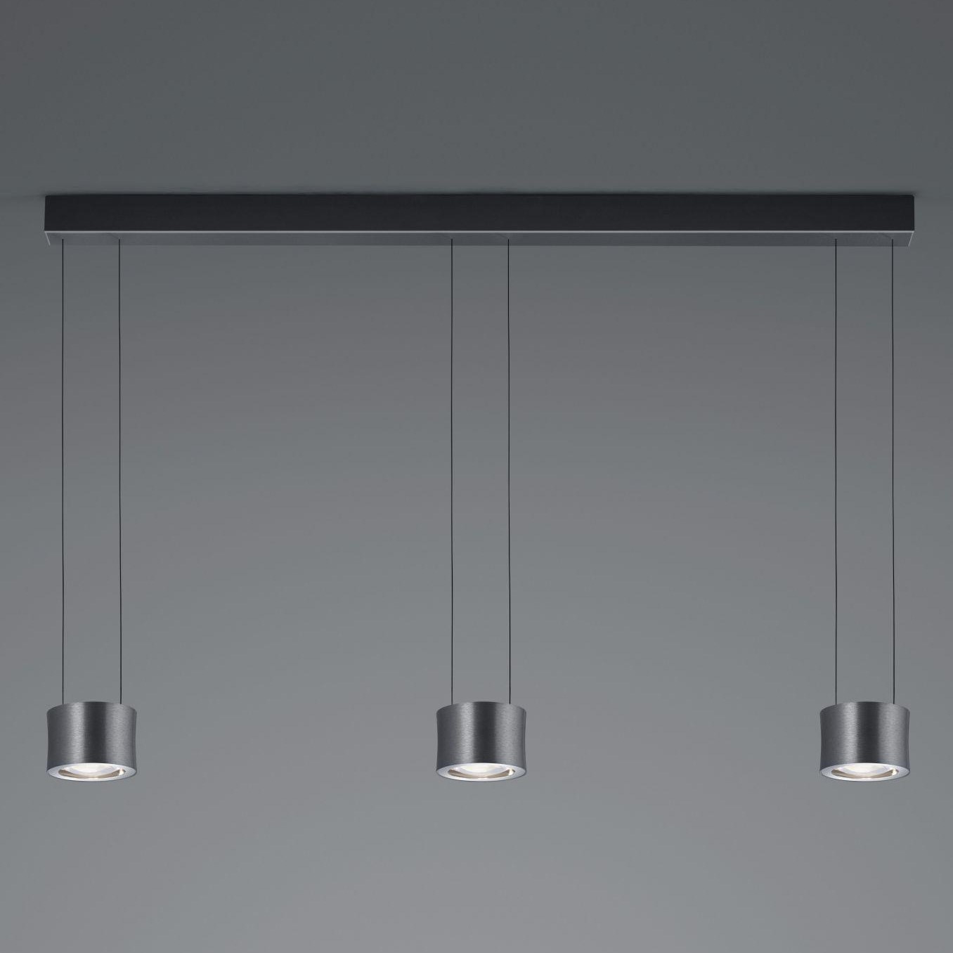 Bankamp Impulse 3-delige hanglamp antraciet