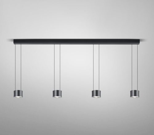 Bankamp Impulse 4-delige hanglamp antraciet