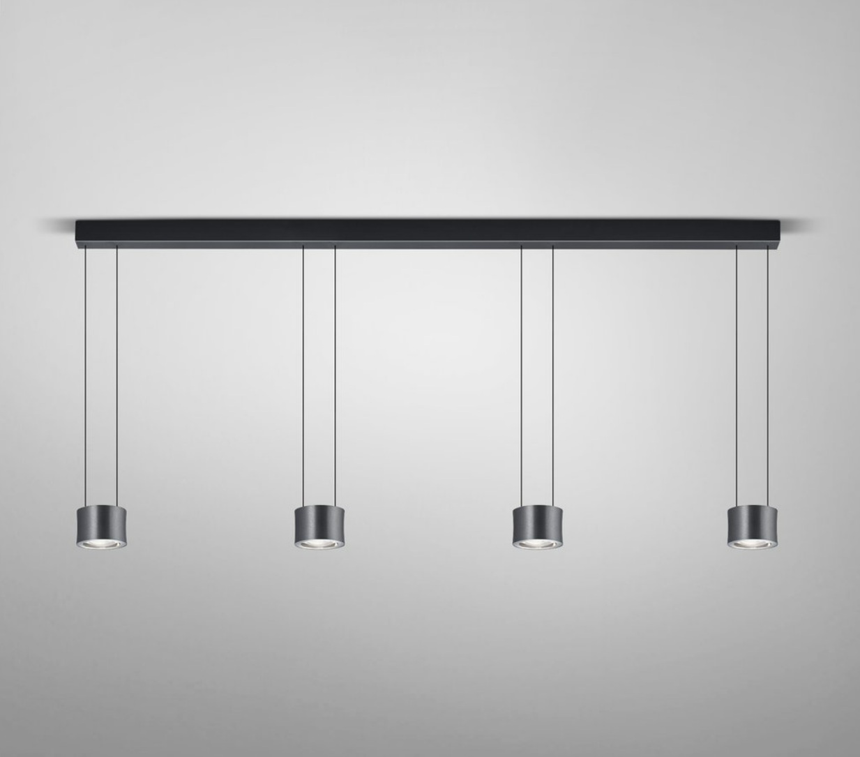 Bankamp Impulse 4-delige hanglamp antraciet