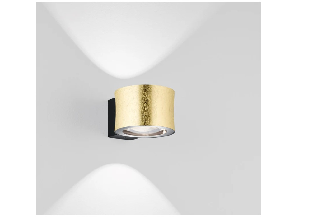 Bankamp Impulse wandlamp bladgoud optiek