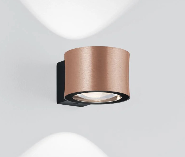 Bankamp Impulse wandlamp rose gold
