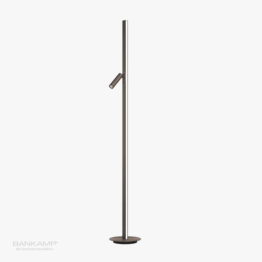 Bankamp Line LED design vloerlamp brons
