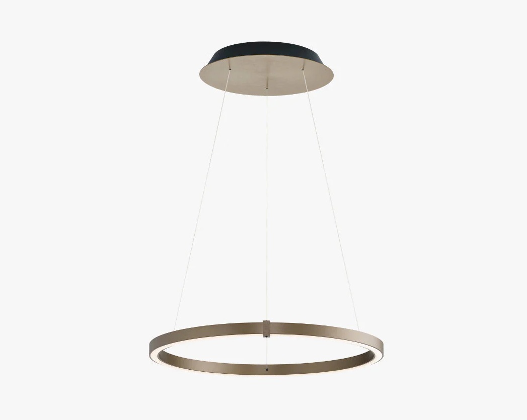 Bankamp Line ronde hanglamp brons