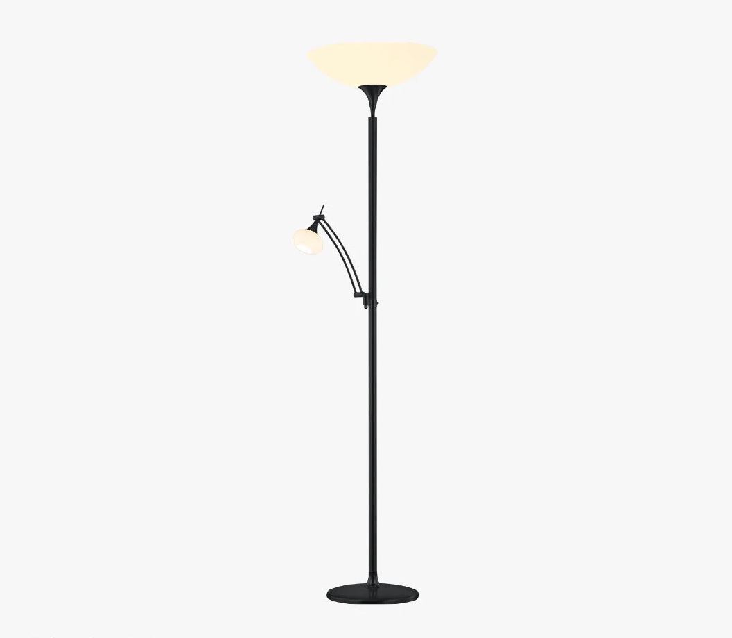 Bankamp Opera vloerlamp met leeslamp zwart