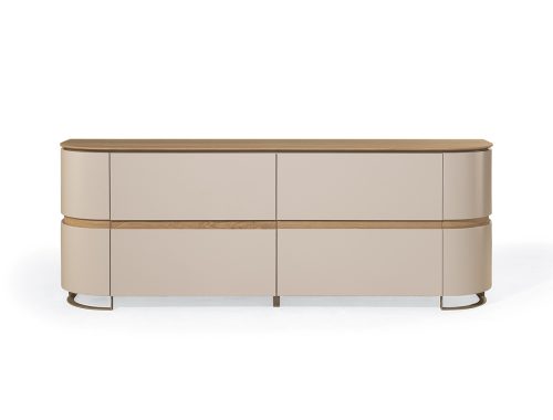 Crest Hana rond design dressoir in lak