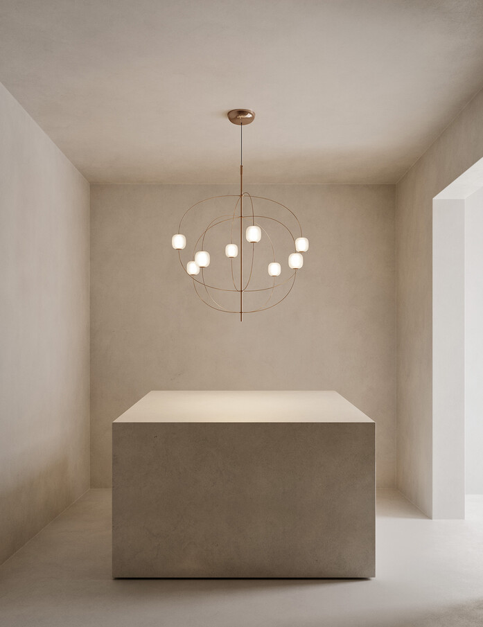 Lodes Axia Glossy bronze hanglamp Lodes Axia hanglamp Glossy bronze
