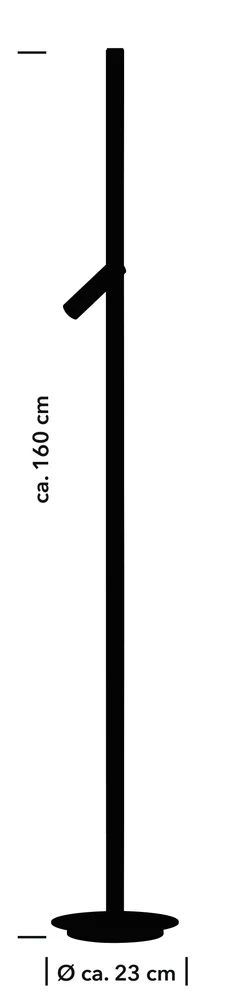Bankamp Line LED design vloerlamp afmeting