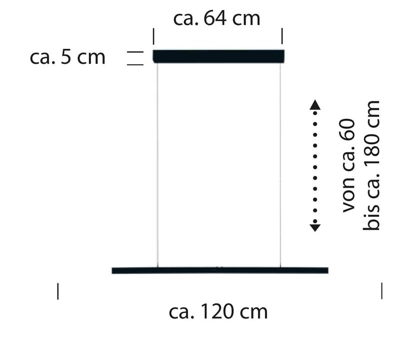 Bankamp Line design hanglamp 120 cm