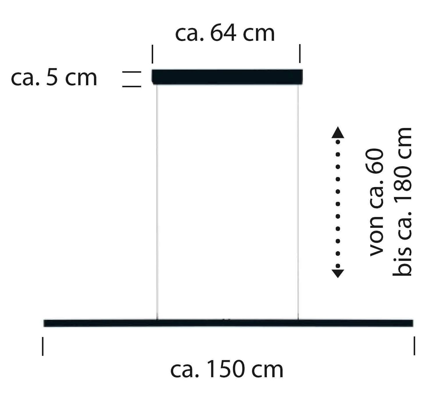 Bankamp Line design hanglamp 150 cm