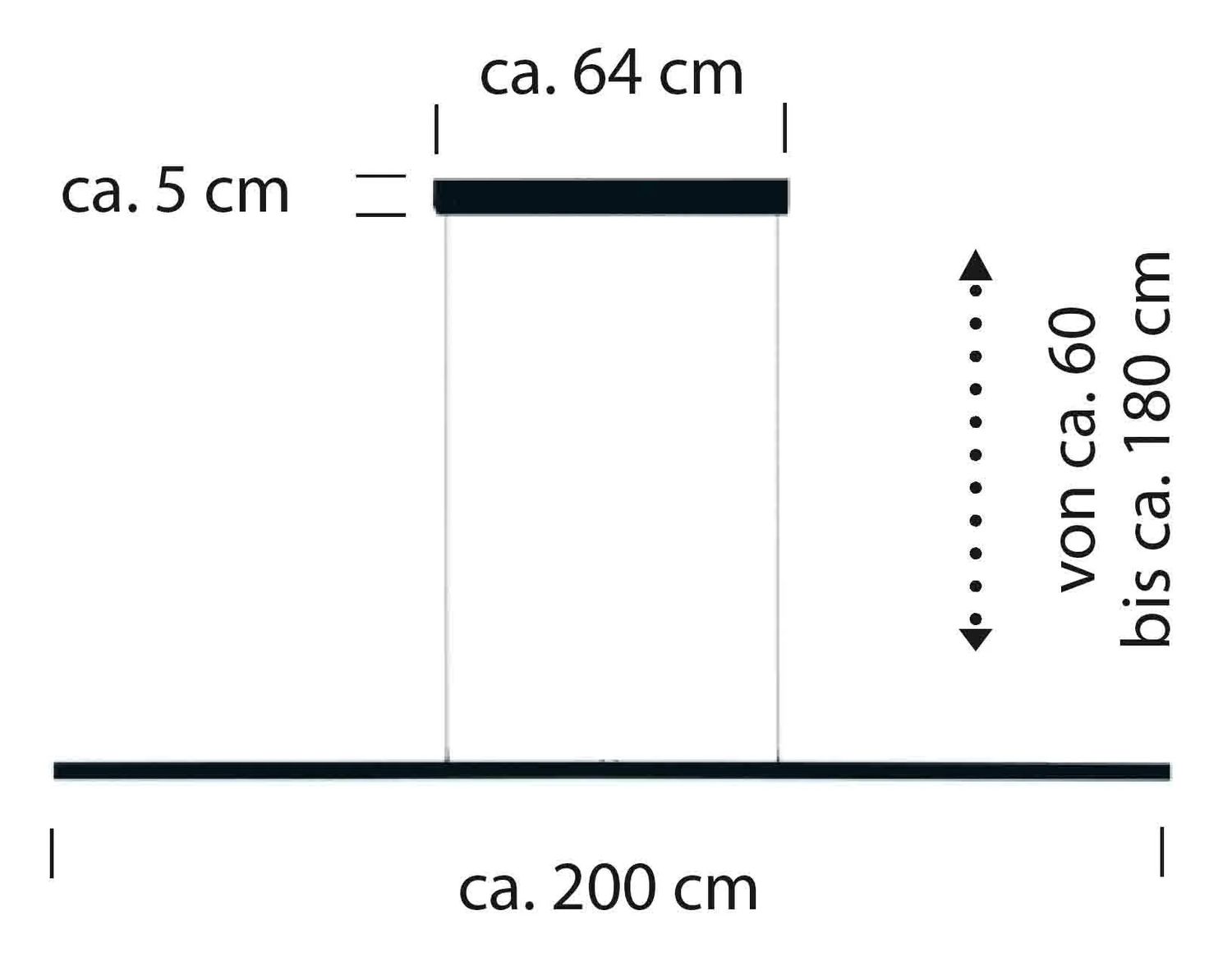 Bankamp Line design hanglamp 200 cm