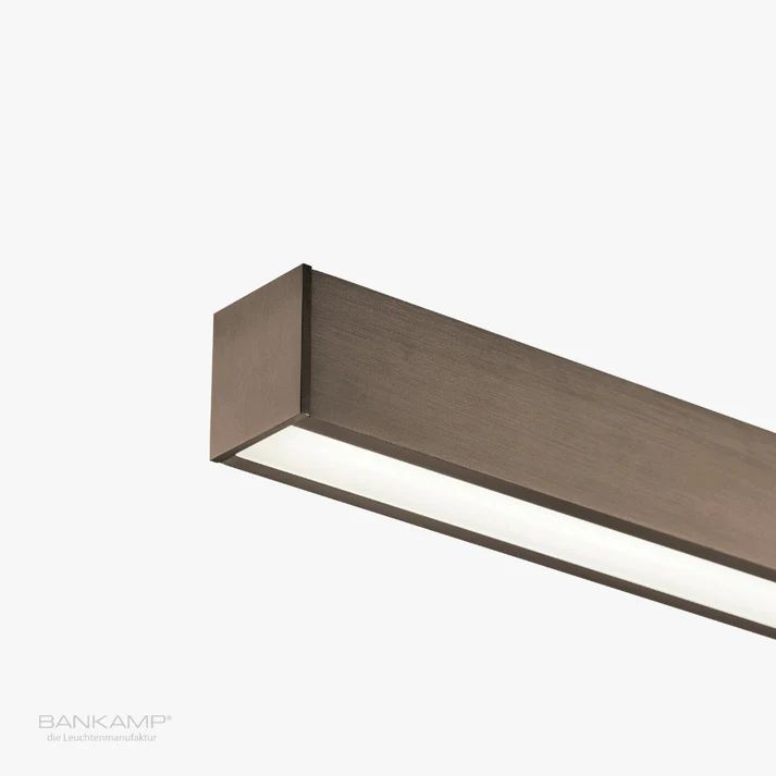 Bankamp Line hanglamp brons met een warm licht ca 2700K Bankamp Line hanglamp brons