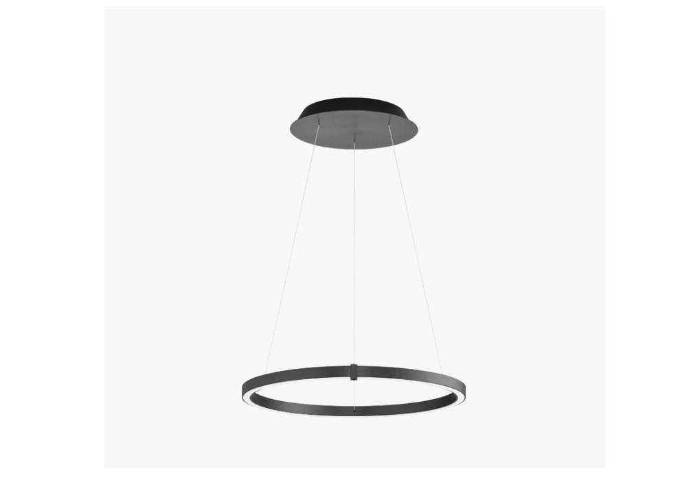 Bankamp Line ronde hanglamp in de kleur antraciet Bankamp Line ronde hanglamp antraciet