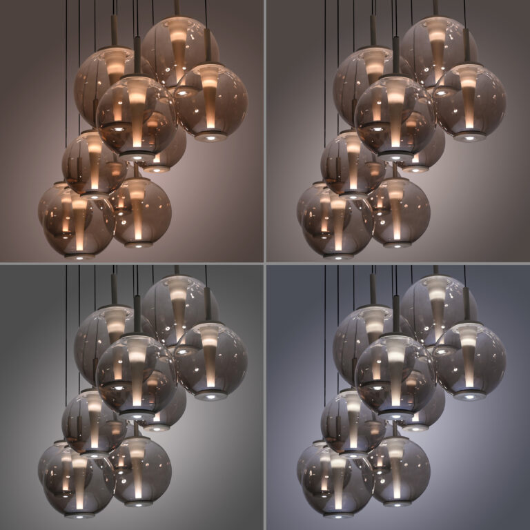 Paul Neuhaus PURE Hanglamp E-Infinity 10 glasbollen