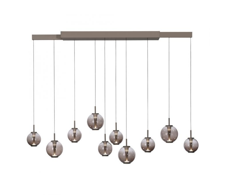 Paul Neuhaus Pure E-Infinity brons hanglamp uitschuifbaar