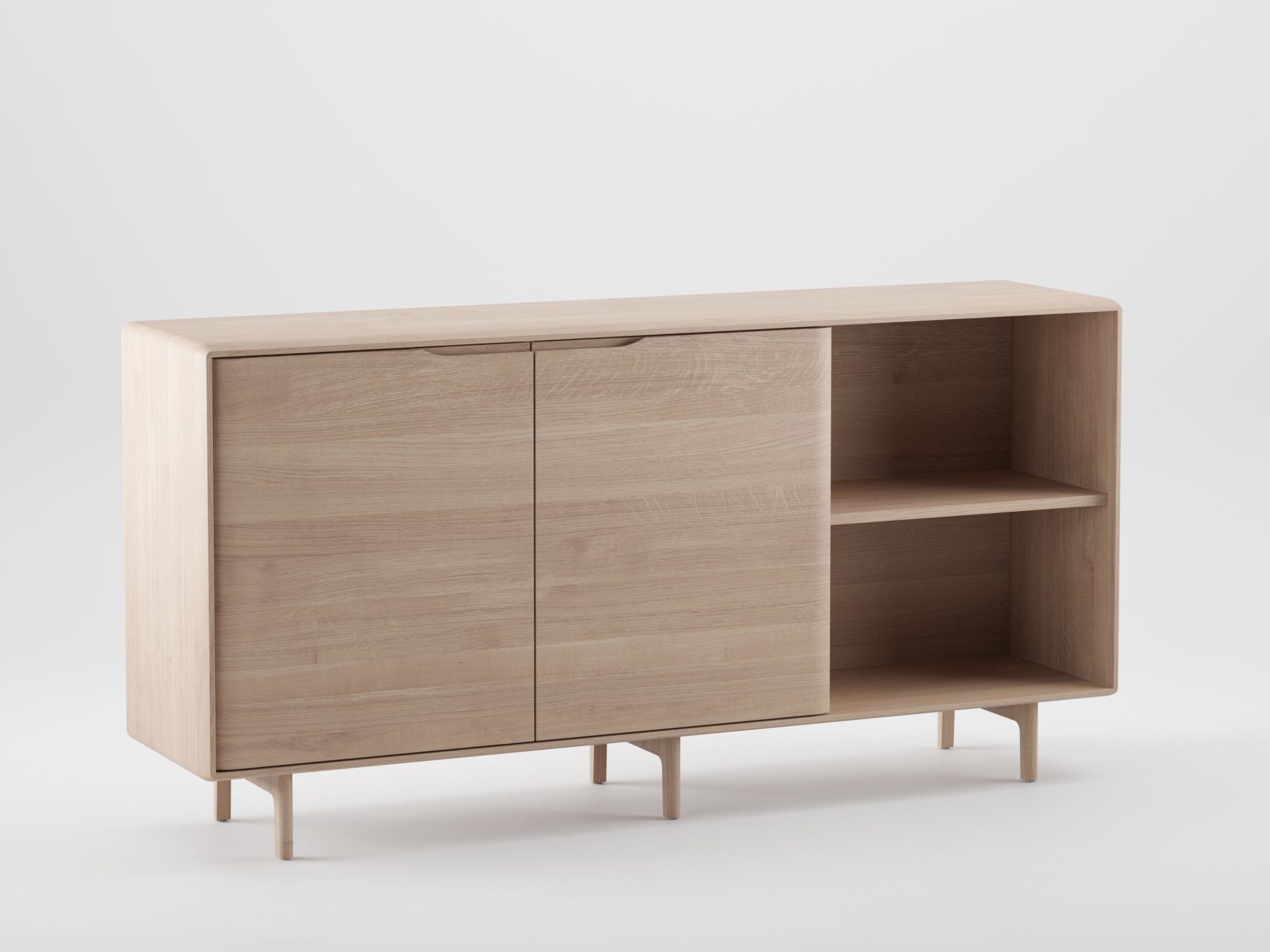 Artisan design Invito dressoir met 2 deuren en 2 open vakken Artisan design Invito dressoir met 2 deuren en 2 open vakken