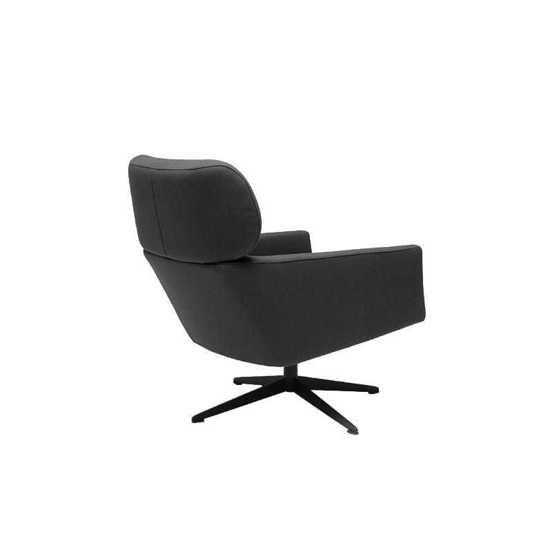 Havee Cloak Pebble draaifauteuil achterkant