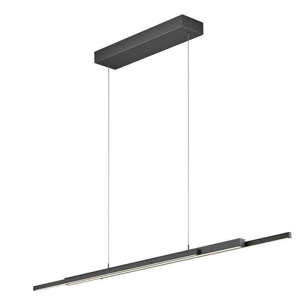 Bankamp X Line uitschuifbare lamp in de kleur antraciet Bankamp X Line uitschuifbare hanglamp antraciet