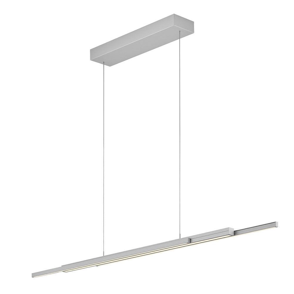 Bankamp X Line uitschuifbare hanglamp mat nikkel