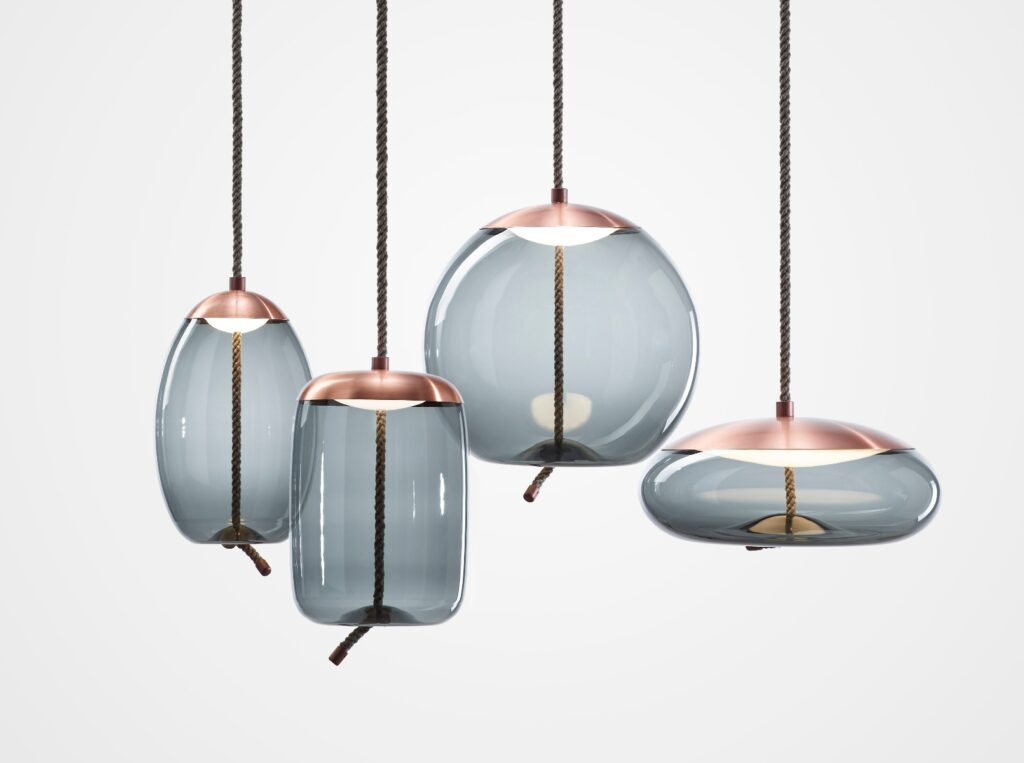 Brokis Knot Small hanglampen - rosé goud