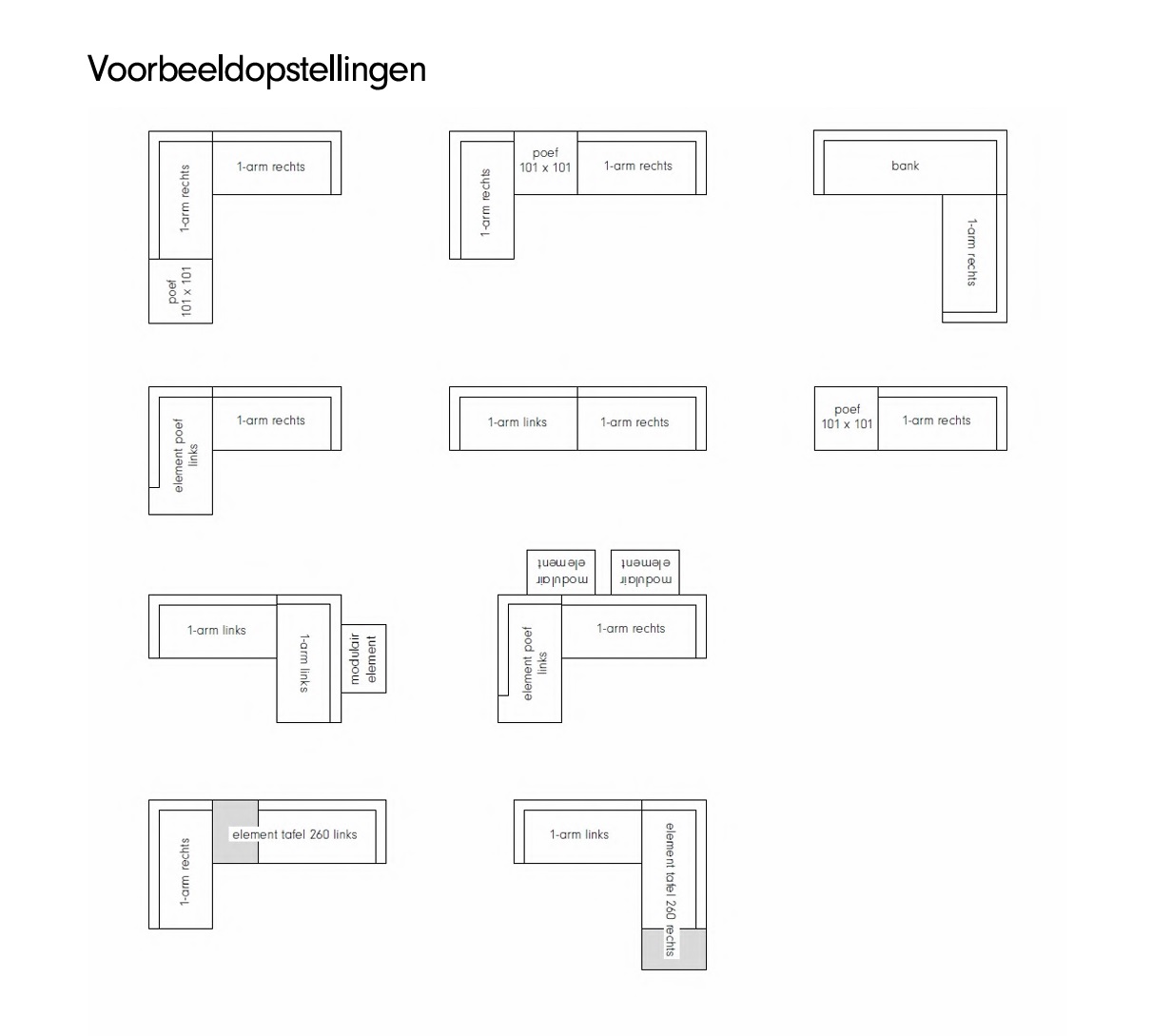 EYYE Dura Lounge hoekbank voorbeeld opstelling EYYE Dura Lounge hoekbank voorbeeld opstelling