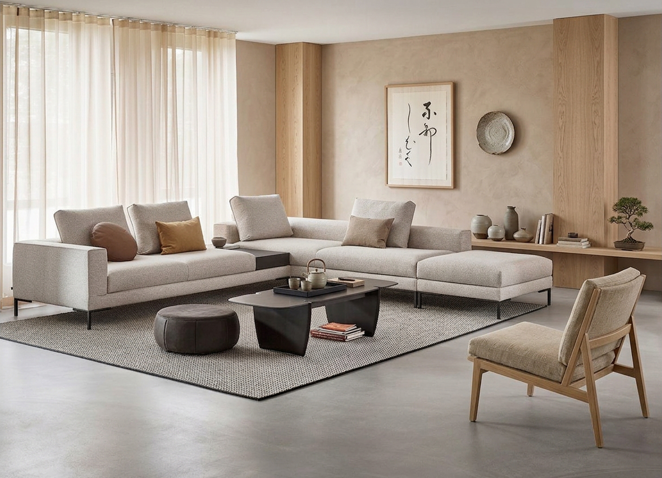 Japandi interieur | Design on Stock Aikon bank