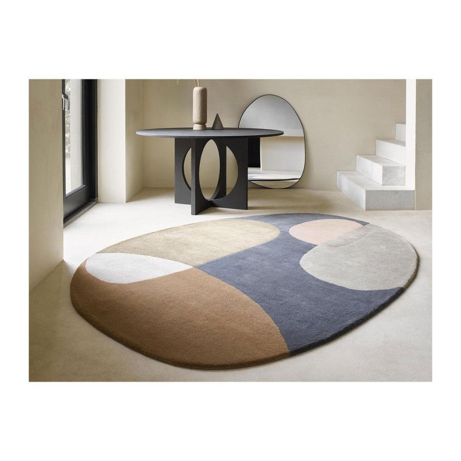Brink Campman Decor vloerkleed organisch abstract dessin. Brink Campman Decor Miller Fall vloerkleed