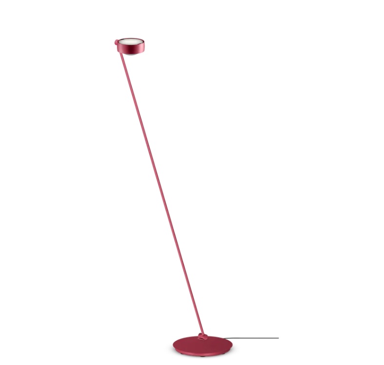 Occhio Sento Lettura vloerlamp in de kleur Rosso Intenso Sento vloerlamp Colors by Occhio Rosso Intenso