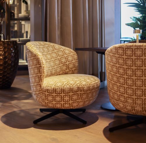 Hofstede Raanhuis Messina ronde draaifauteuil