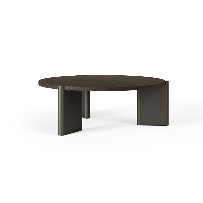 Hofstede Raanhuis Monti ronde salontafel van hout Hofstede Raanhuis Monti salontafel hout