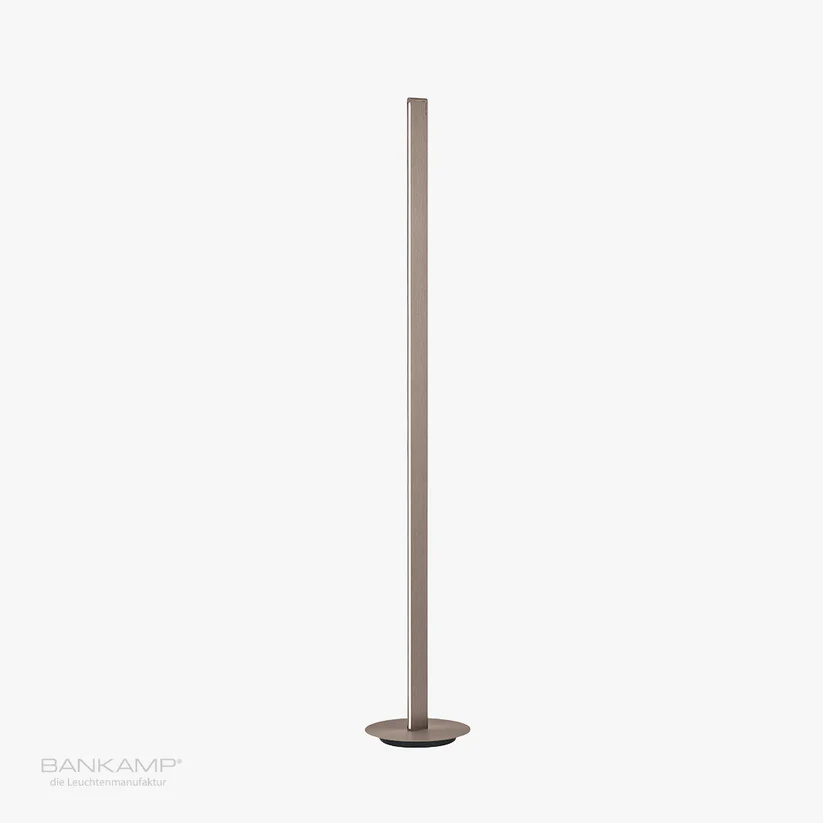 Bankamp STRAIGHT LED vloerlamp in brons geanodiseerd met slank aluminium profiel Bankamp Straight vloerlamp
