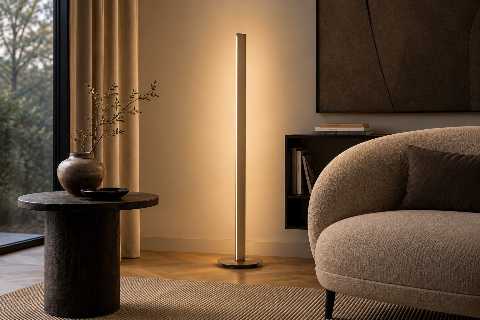 Bankamp Straight vloerlamp brons
