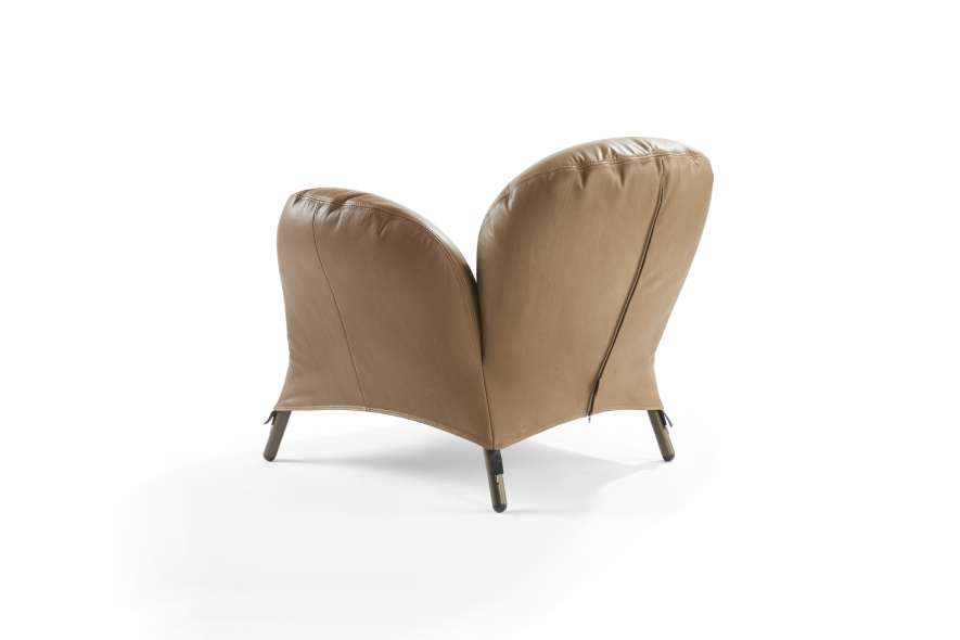 Label Bobo fauteuil achter aanzicht
