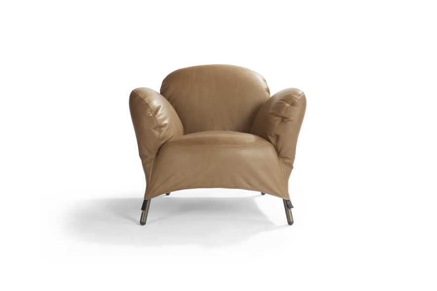 Label Bobo fauteuil leder