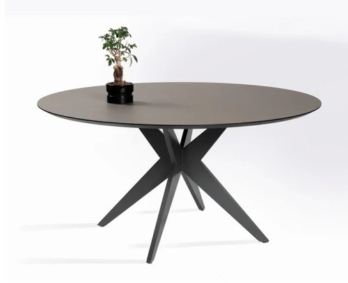 Sumisura ronde eettafel kruispoot HPL