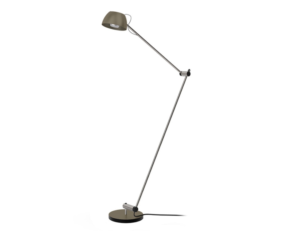 IRIO L verstelbare leeslamp in geanodiseerd brons Baltensweiler IRIO L leeslamp in brons