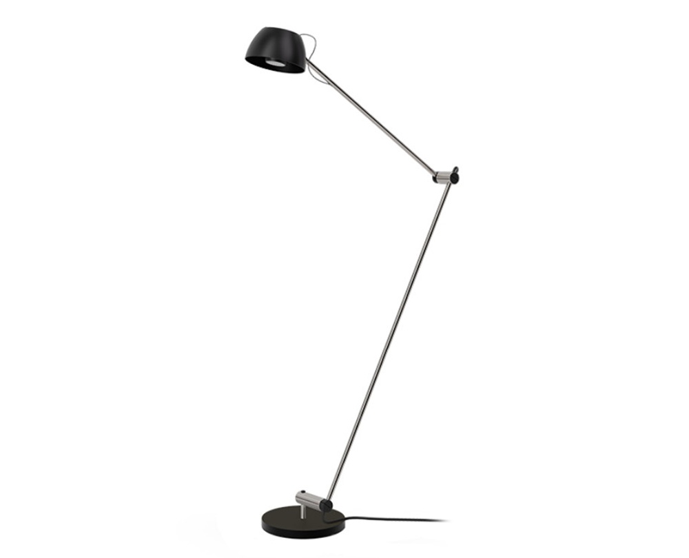 IRIO L verstelbare leeslamp in geanodiseerd zwart Baltensweiler IRIO L leeslamp in zwart
