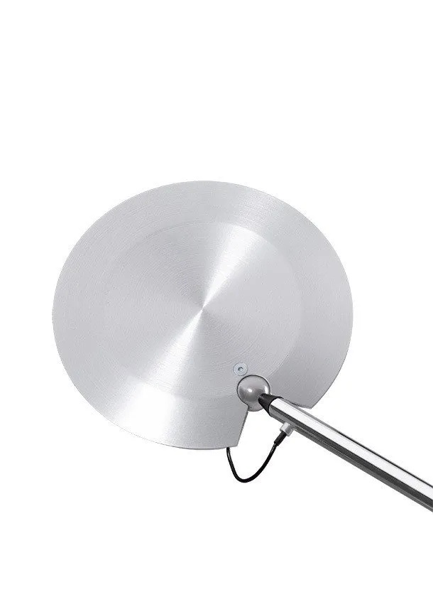 PIO S lampkop in geanodiseerd aluminium Baltensweiler PIO S leeslamp in aluminium