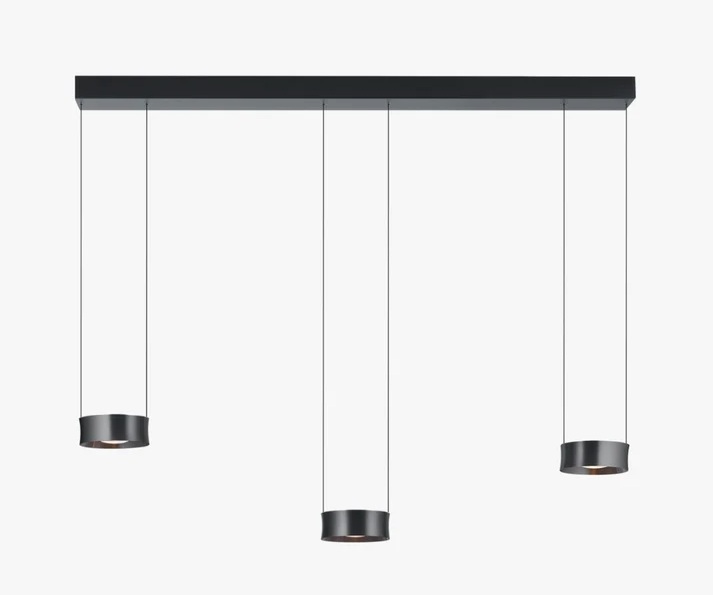 Bankamp Impact hanglamp 3-delig antraciet Bankamp Impact hanglamp 3-delig antraciet