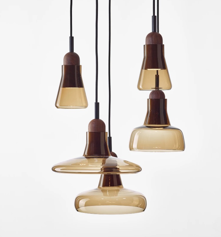 Brokis Shadows design hanglamp glas